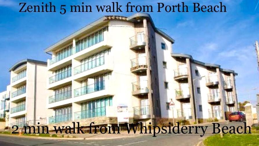 Seaview, Luxury Apartment, 2 Min Walk To Porth Beach New Quay Exterior foto